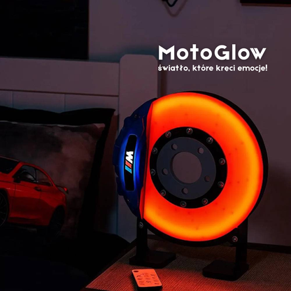 MotoGlow™ – Lampka LED w stylu tarczy hamulcowej