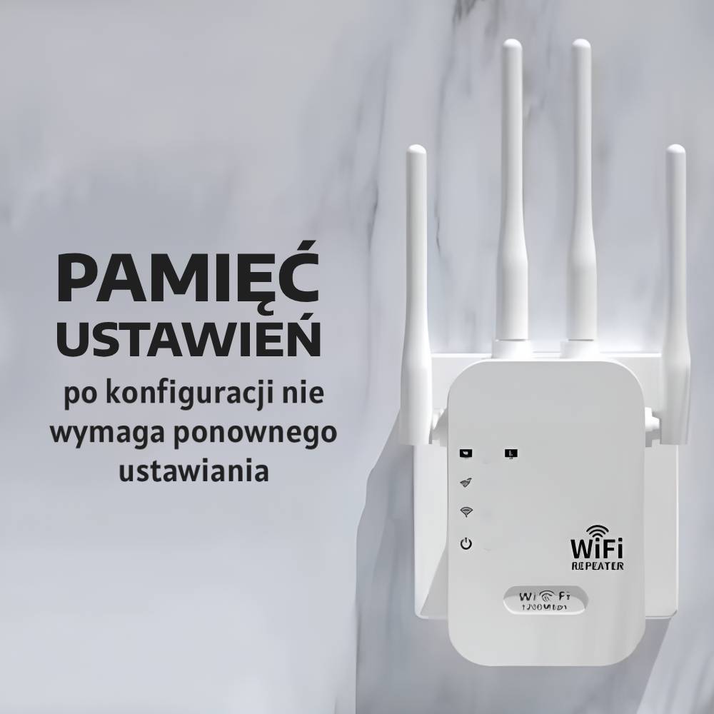 WiBoost™ – 4-antenowy wzmacniacz sygnału Wi-Fi 300 Mb/s