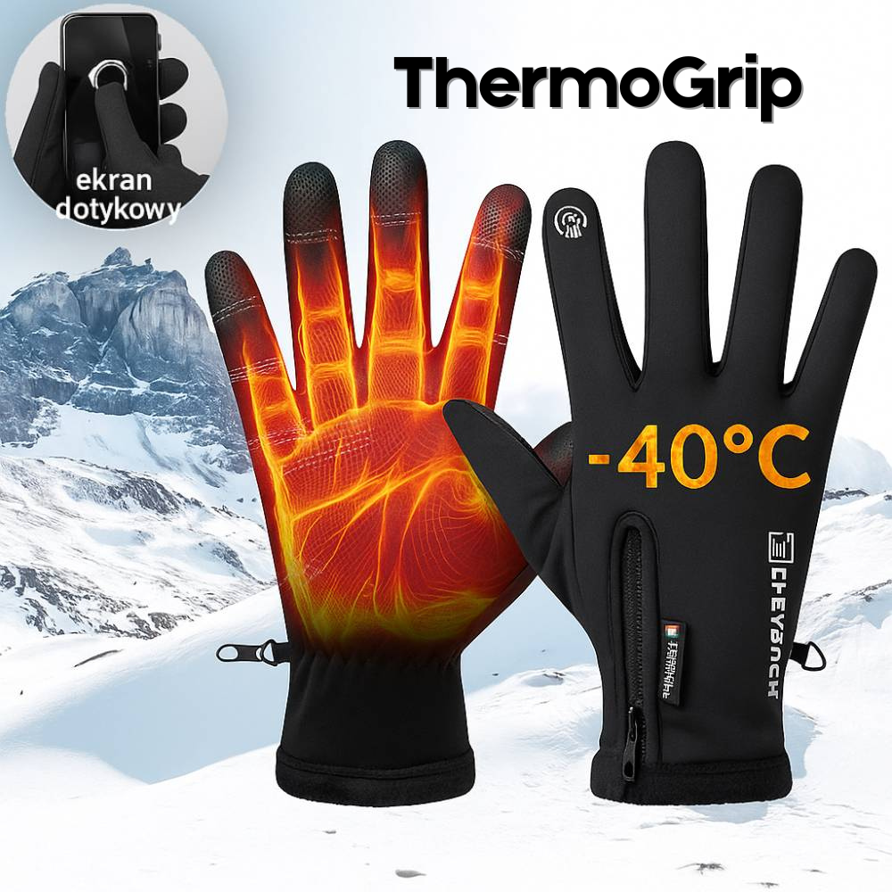 ThermoGrip™ – Wodoodporne, Ciepłe Rękawiczki z Ekranem Dotykowym